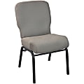 Flash Furniture Advantage Signature Elite Church Chair, Tan Speckle/Black