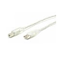 StarTech.com 6 ft Clear A to B USB 2.0 Cable - M/M - USB cable - USB (M) to USB Type B (M) - 6 ft - transparent - USBFAB6T 1 thumbnail image