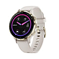 Garmin Venu 3S Fitness Smartwatch With Stainless-Steel Bezel And Silicone Band, Ivory/Soft Gold 1 thumbnail image