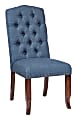 Ave Six Jessica Tufted Dining Chair, Navy/Coffee