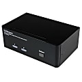 StarTech.com 2 Port Dual DisplayPort USB KVM Switch with Audio - Control 2 high-resolution dual DisplayPort computers with a single console 1 thumbnail image