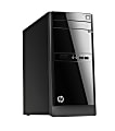 HP 110-210 Desktop PC, AMD A4, 4GB Memory, 500GB Hard Drive, Windows® 8