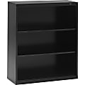 Tennsco Welded Modular Shelving Bookcase, 3-Shelf, 40"H x 34-1/2"W x 13-1/2"D, Black