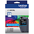 Brother® LC401XL Cyan High-Yield Ink Cartridge, LC401XLC 1 thumbnail image