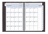 Blue Sky™ Passages Weekly/Monthly Padded Planner, 5" x 8", 50% Recycled, Black, January to December 2018 (101505)
