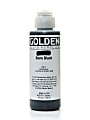 Golden Fluid Acrylic Paint, 4 Oz, Bone Black