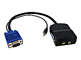 StarTech.com 2 Port VGA Video Splitter with Audio - USB Powered - Video/audio splitter - 2 x VGA + 2 x audio - desktop 1 thumbnail image