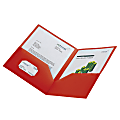 Office Depot® Brand Heavy-Duty "Polyport" Portfolio, Red 1 thumbnail image