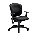 Global® Supra X™ Mid-Back Multi-Tilter Chair, 38 1/2"H x 25 1/2"W x 23"D, Black 1 thumbnail image