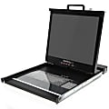 StarTech.com 1U 19" Rackmount LCD Rack Console w/ 16 Port KVM - Control up to 16 servers or KVM switches with this 1U rack-mountable LCD console - Server LCD - KVM Console - rackmount lcd -rack mount lcd 1 thumbnail image
