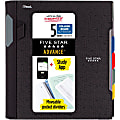 Five Star® Advance Wirebound Notebook, 8-1/2" x 11-3/4", 5 Subject, College Ruled, 200 Pages (100 Sheets), Assorted Colors
