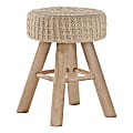 Monarch Specialties Shelly Ottoman, Beige/Natural 1 thumbnail image
