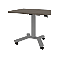 Bestar Universel Electric 36"W Small Standing Desk, Bark Gray