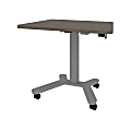 Bestar Universel Electric 36"W Small Standing Desk, Bark Gray 1 thumbnail image
