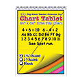 Top Notch® Brite Chart Tablets, 24" x 32", 1 1/2" Ruled, Assorted Colors, Pack Of 2
