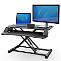 Fellowes® Corsivo Sit-Stand Workstation Desk Riser, 19-1/2"H x 31-1/2"W x 24-1/4"D, Black