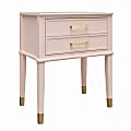 Ameriwood™ Home Westerleigh End Table, 28"H x 23-5/8"W x 15-5/8"D, Pink