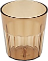 Cambro Newport Styrene Tumblers, 9 Oz, Amber, Pack Of 36 Tumblers