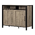 South Shore Munich 46"W Buffet With Sliding Door, Weathered Oak/Matte Black 1 thumbnail image