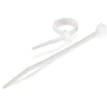 C2G 7.5in Cable Ties - White - 100pk - Cable Tie - White - 100 - 7.50" Length