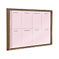 Kate and Laurel Blake This Week Non-Magnetic Framed Dry-Erase Printed Glass, by The Creative Bunch Studio, 18” x 24”, Pink, Gold Plastic Frame 1 thumbnail image