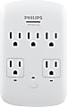 Philips 5-Outlet Wi-Fi Surge Protector Tap, 2 Independent Wi-Fi Outlets, White, SPP3461WF/37 1 thumbnail image