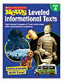 Scholastic News Leveled Informational Texts Activity Book, Grade 4