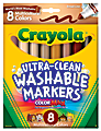 Crayola® Multicultural Washable Markers, Assorted Colors, Box Of 8 1 thumbnail image