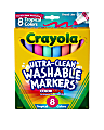Crayola® Washable Markers, Broad Line, Assorted Tropical Colors, Box Of 8 1 thumbnail image