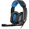 Sennheiser GSP 300 Gaming Headset - Stereo - Mini-phone (3.5mm) - Wired - 19 Ohm - 15 Hz - 26 kHz - Over-the-head - Binaural - Circumaural - 6.56 ft Cable - Noise Cancelling Microphone - Black 1 thumbnail image