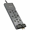Belkin® Home/Office Series Surge Protector, 12 Outlets, 10' Cord, 3996 Joules, Phone/Ethernet/Coaxial Protection