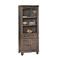 Sauder® Harbor View 73"H 5-Shelf Bookcase With Doors And Drawer, Antique Paint 1 thumbnail image