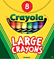 Crayola® Large Crayon Set, Assorted Colors, Box Of 8