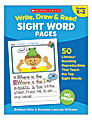 Scholastic Write, Draw & Read Sight Word Reproducible Pages, Grades K-2