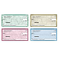 Personal Wallet Checks, 6" x 2 3/4", Duplicates, Romance, Box Of 150