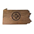 Imperial NFL Wooden Magnetic Keyholder, 9”H x 5-1/2”W x 3/4”D, Pittsburgh Steelers