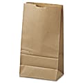 General Paper Grocery Bags, #6, 6" x 3 5/8" x 11 1/16", 35 Lb, Brown, Pack Of 500 1 thumbnail image