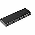 StarTech.com USB-C 10Gbps to M.2 NVMe or M.2 SATA SSD Enclosure, Portable M.2 PCIe/SATA SSD Aluminum Enclosure, USB-C & USB-A Host Cables
