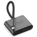 LINQ byELEMENTS 4-In-1 4K HDMI™ Adapter With USB-C, USB-A And VGA Ports, Gray, LQ48001