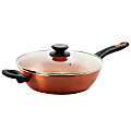 Gibson Home Cuisine Stainless Steel Non-Stick Saute Pan, 3 Qt, Copper