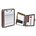 Office Depot® Brand Binder Box Storage Clipboard, 8 1/2" x 12", Charcoal/Maroon
