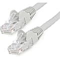 StarTech.com 1ft (30cm) CAT6 Ethernet Cable, LSZH (Low Smoke Zero Halogen) 10 GbE Snagless 100W PoE UTP RJ45 Gray Network Patch Cord, ETL 1 thumbnail image