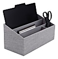 Realspace®  Gray Fabric 4-Compartment Desk Valet