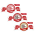 Custom 1, 2 Or 3 Color Printed Labels/Stickers, Anniversary, 1-3/8"  x 2-5/8", Box Of 250 1 thumbnail image