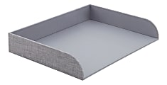 Realspace® Gray Fabric Paper Tray, Letter Size