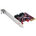 StarTech.com 2 Port SATA 6 Gbps PCI Express SATA Controller Card - Add two SATA 6Gbps ports for high speed access to large internal storage solutions - pci express sata - sata card - sata 6gb controller - pcie sata - sata III controller 1 thumbnail image