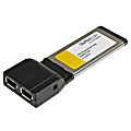 StarTech.com 2 Port ExpressCard 1394a FireWire Laptop Adapter Card - 2 x 6-pin Female IEEE 1394a FireWire - Plug-in Module 1 thumbnail image