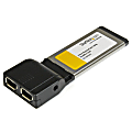 StarTech.com 2 Port ExpressCard 1394a FireWire Laptop Adapter Card - 2 x 6-pin Female IEEE 1394a FireWire - Plug-in Module