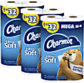 Charmin Ultra Soft 2-Ply Mega Roll Toilet Paper, 264 Sheets Per Roll, 8 Rolls Per Pack, Case Of 3 packs