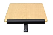 Ergo Desktop 12"W Detachable Side Work Surface Corner Desk, Maple